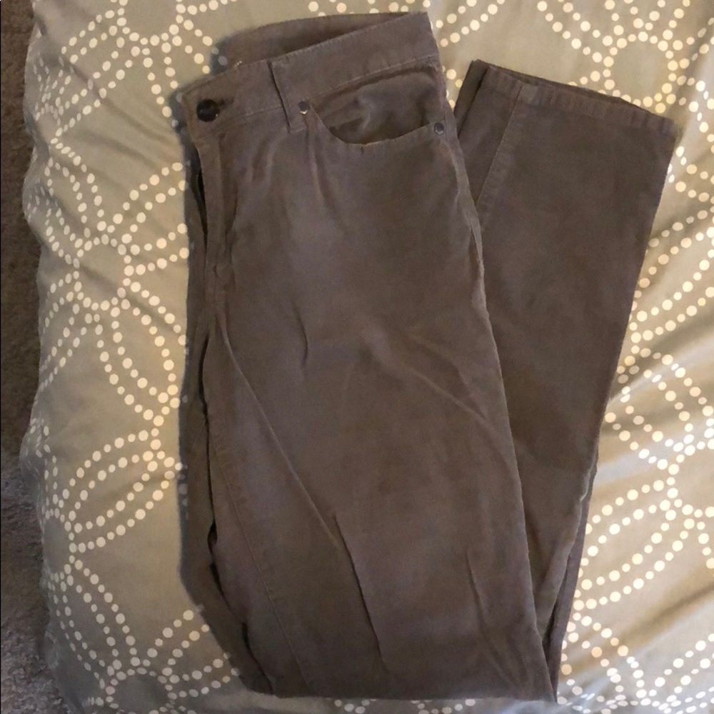 Kenneth Cole Gray Corduroy Pants